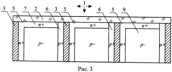 Кремниевый фотоэлектрический преобразователь с гребенчатой конструкцией и способ его изготовления (патент 2502156)