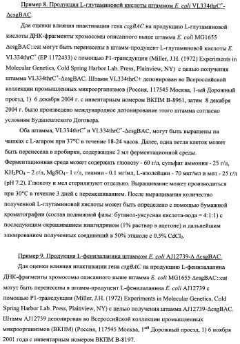 Способ получения l-треонина с использованием бактерии, принадлежащей к роду escherichia, модифицированной таким образом, что в ней нарушена способность к образованию ворсинок типа &quot;керли&quot; (патент 2338782)