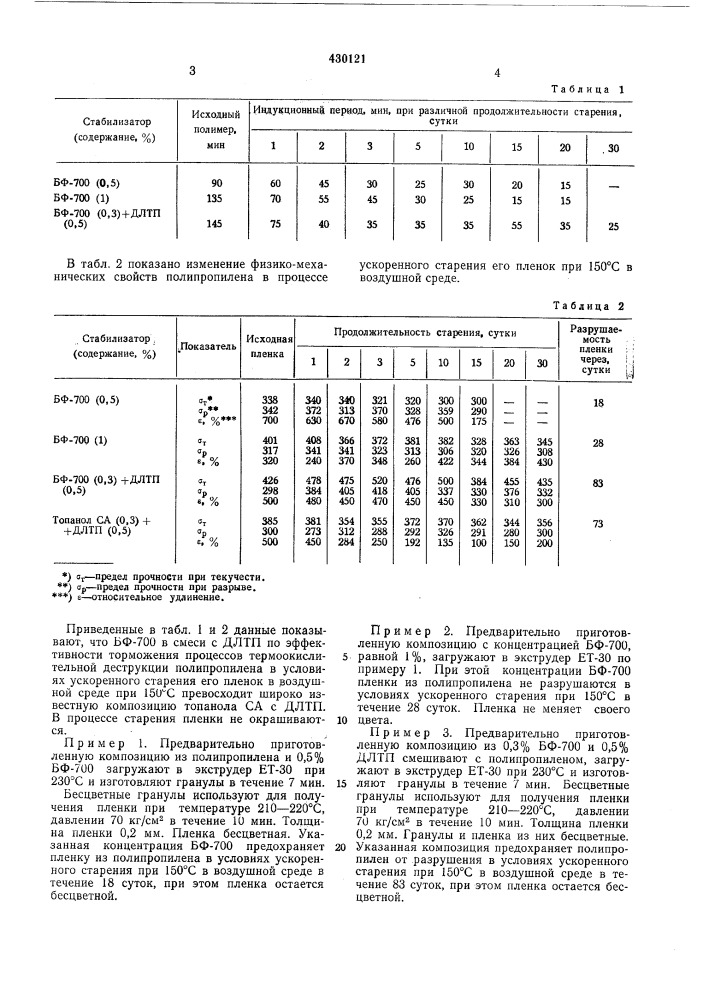 Полимерная композициявпт вфонд тшп (патент 430121)