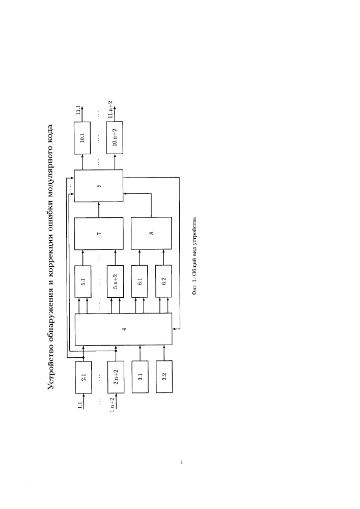 Устройство обнаружения и коррекции ошибки модулярного кода (патент 2653257)