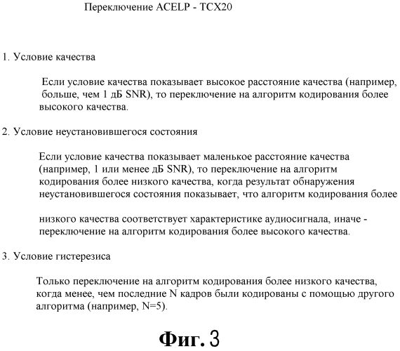 Устройство и способ для кодирования части аудиосигнала с использованием обнаружения неустановившегося состояния и результата качества (патент 2573231)