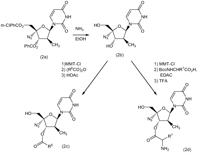 Фосфорамидатные производные нуклеозидов (патент 2553656)