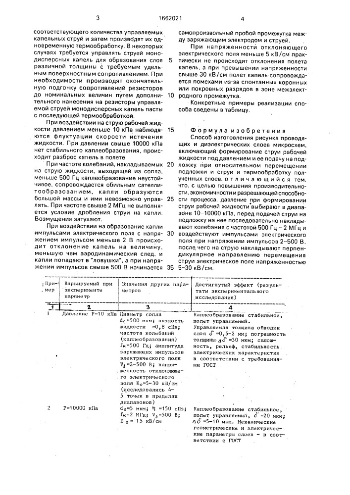 Способ изготовления рисунка проводящих и диэлектрических слоев микросхем (патент 1662021)