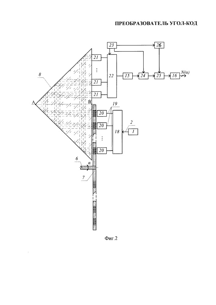 Преобразователь угол - код (патент 2661752)