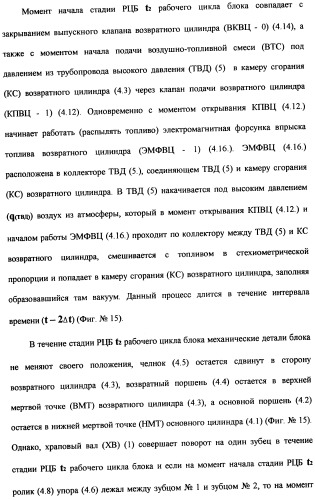 Поршневой двигатель внутреннего сгорания с храповым валом и челночным механизмом возврата основных поршней в исходное положение (пдвсхвчм) (патент 2369758)