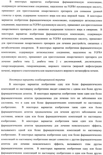 Композиции и способы модуляции экспрессии рецептора фактора роста фибробластов 4 (fgfr4) (патент 2501803)
