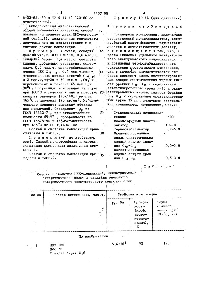 Полимерная композиция (патент 1497195)