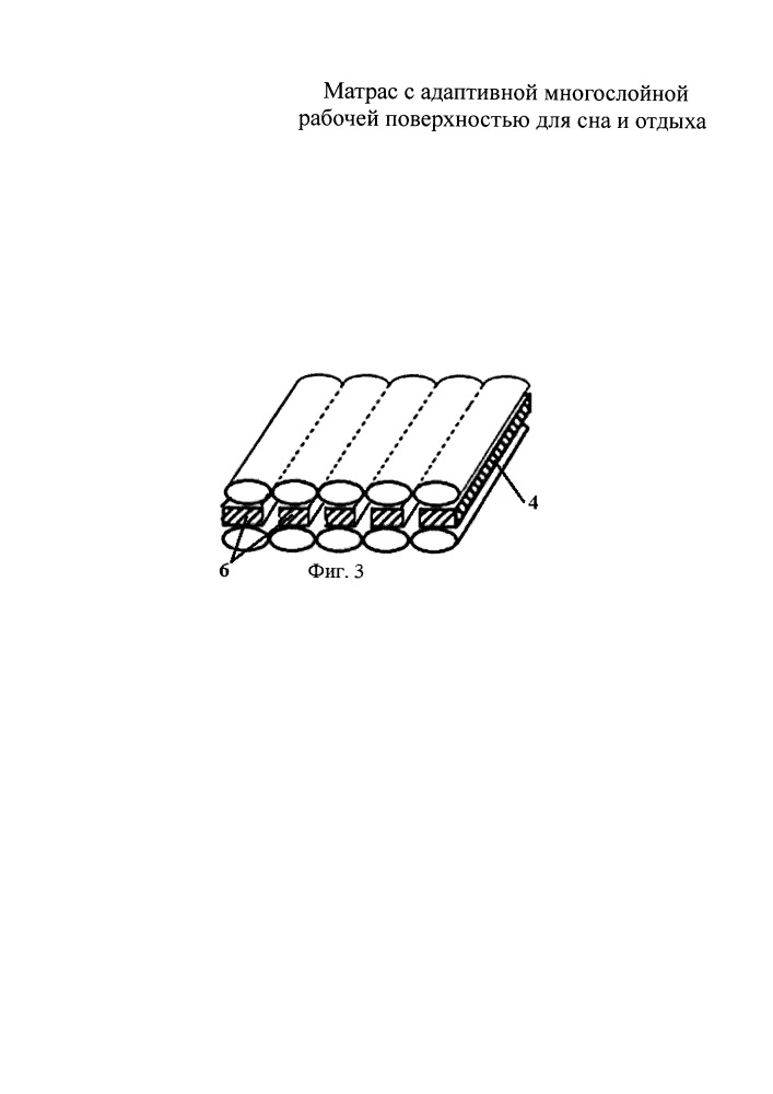 Матрас с адаптивной многослойной рабочей поверхностью для сна и отдыха (патент 2656792)