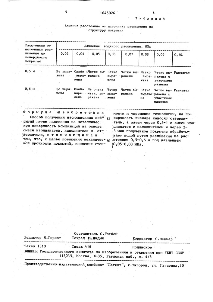 Способ получения изоляционных покрытий (патент 1645026)