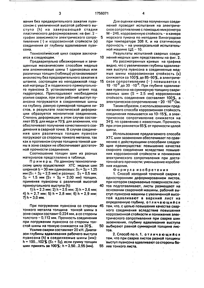 Способ холодно точечной сварки (патент 1756071)