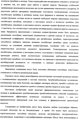 Новые соединения, обладающие функцией ингибиторов тромбина, и фармацевтические композиции на их основе (патент 2354647)