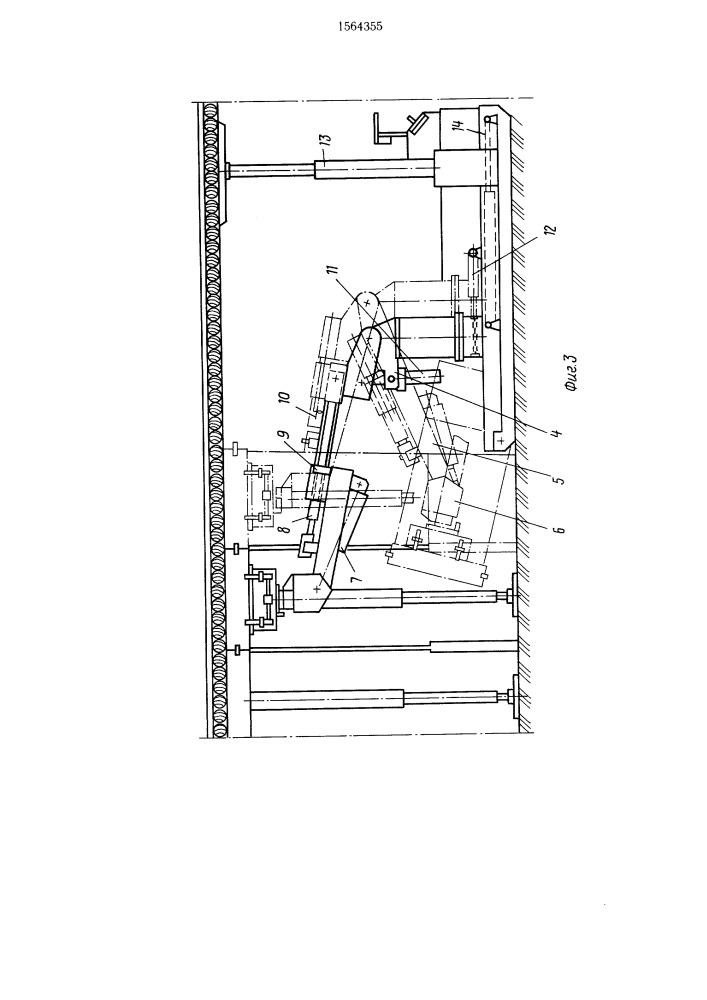 Устройство для монтажа секций механизированной крепи (патент 1564355)