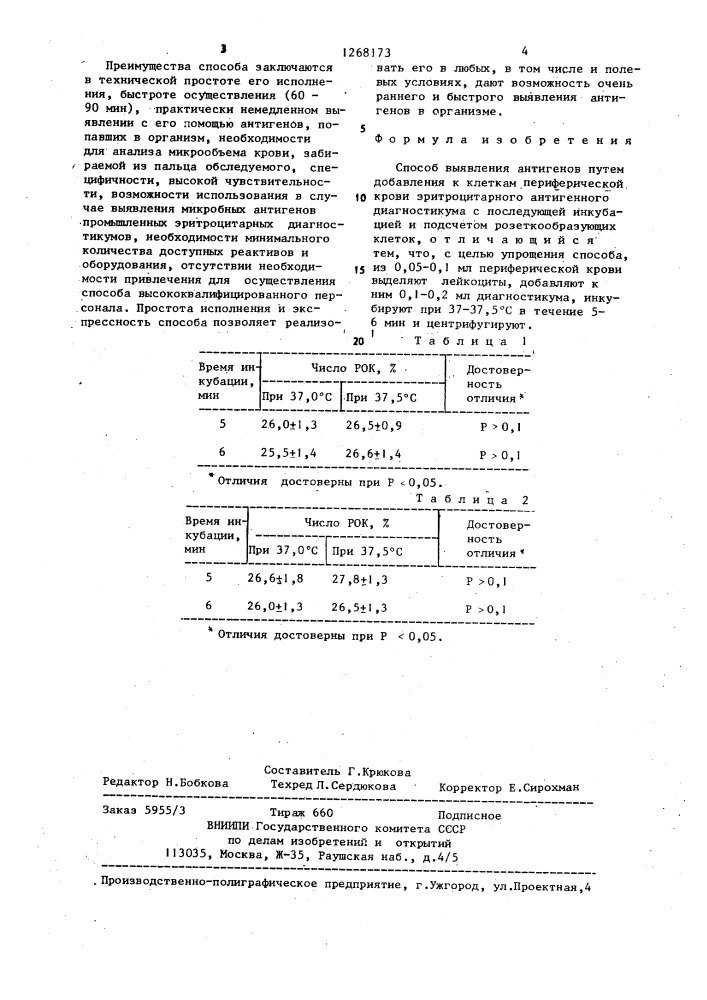 Способ выявления антигенов (патент 1268173)