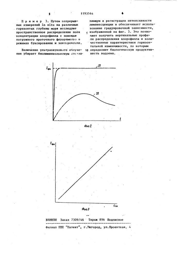 Способ измерения концентрации хлорофилла (патент 1193544)