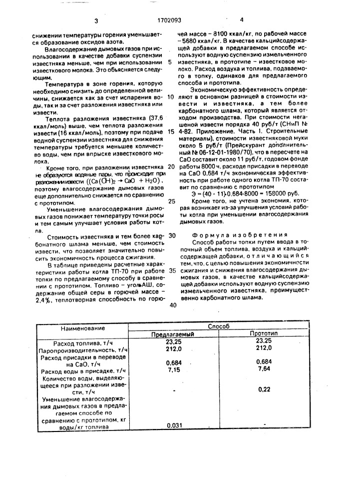 Способ работы топки (патент 1702093)