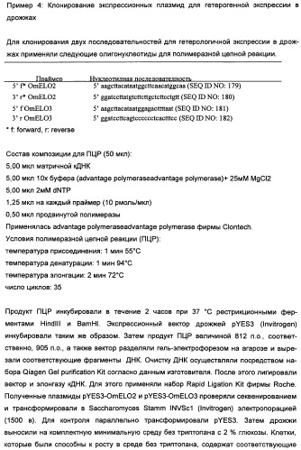 Способ получения полиненасыщенных кислот жирного ряда в трансгенных организмах (патент 2447147)
