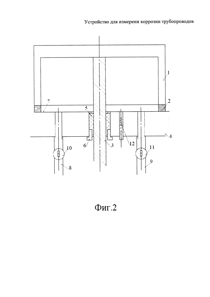 Устройство для измерения коррозии трубопроводов (патент 2627283)