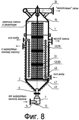Реактор синтеза гидроксиламинсульфата (патент 2411989)