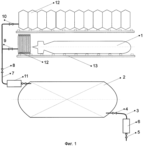 Система замещения веса переменных грузов подводного технического средства (патент 2586760)