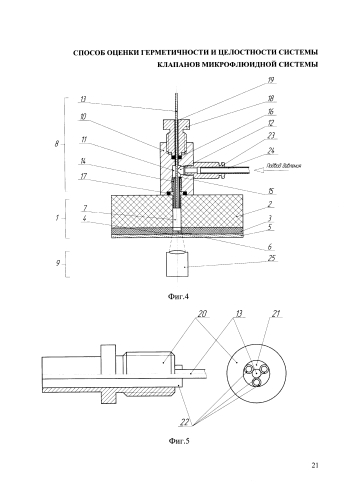 Способ оценки герметичности и целостности системы клапанов микрофлюидной системы (патент 2585804)