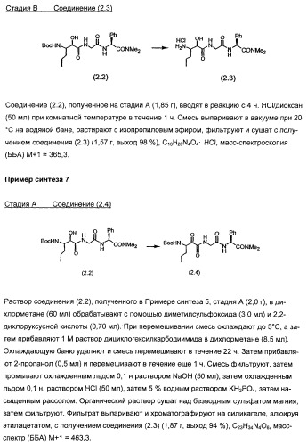 Новые пептиды как ингибиторы ns3-серинпротеазы вируса гепатита с (патент 2355700)