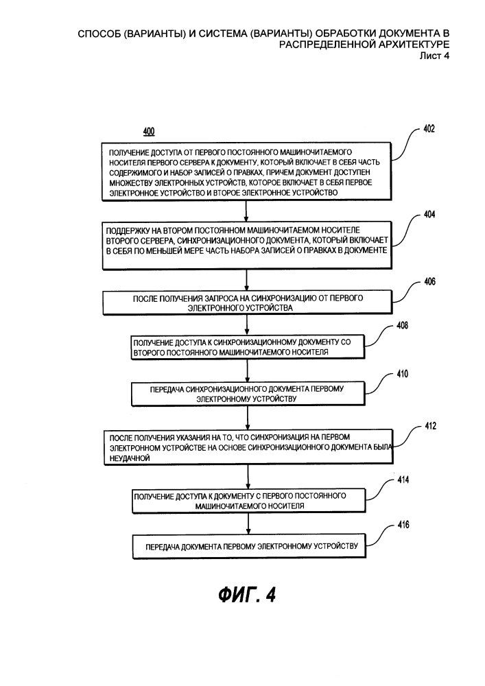 Способ (варианты) и система (варианты) обработки документа в распределенной архитектуре (патент 2609081)