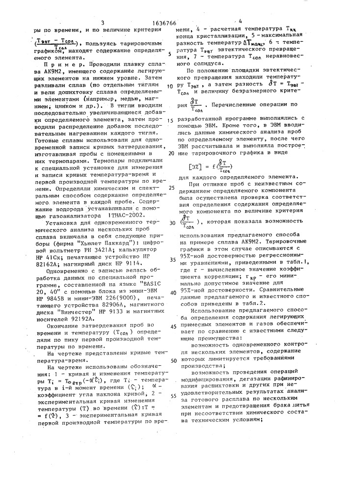 Способ определения легирующих примесных элементов и газов в сплавах (патент 1636766)