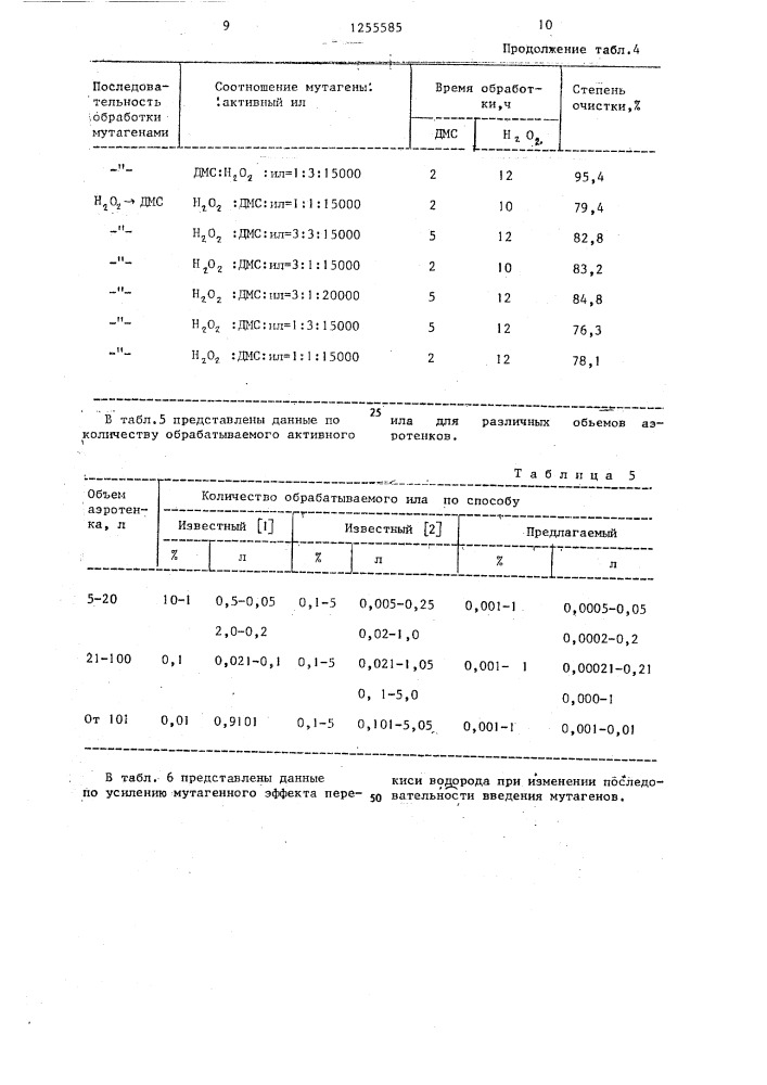 Способ биохимической очистки сточных вод от органических соединений (патент 1255585)