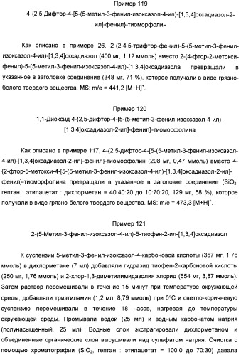 Производные арил-изоксазоло-4-ил-оксадиазола (патент 2426731)