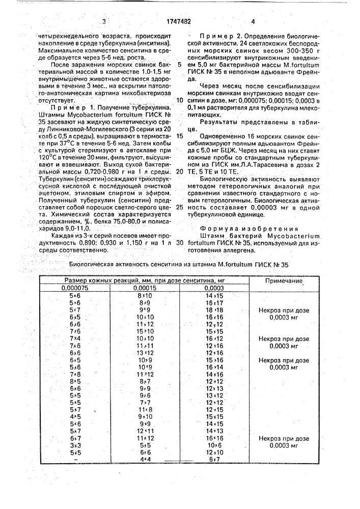 Штамм бактерий мyсовастеriuм fоrтuiтuм, используемый для изготовления аллергена (патент 1747482)