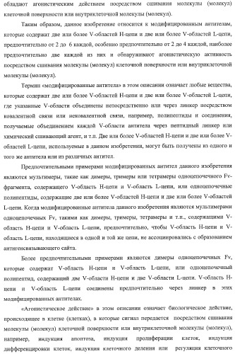 Агонистическое соединение, способное специфически узнавать и поперечно сшивать молекулу клеточной поверхности или внутриклеточную молекулу (патент 2430927)