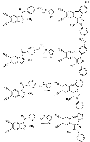 Способ получения 4-гидрокси-5-(r-1h-пиразол)-бензол-1,2-дикарбонитрилов (патент 2557058)