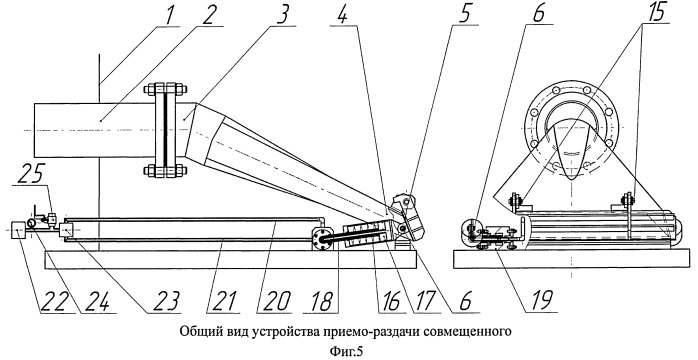 Устройство приемо-раздачи совмещенное (патент 2514597)