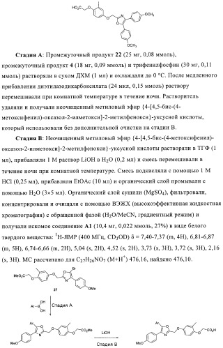 Соединения и композиции, как модуляторы активированных рецепторов пролифератора пероксисомы (патент 2412175)