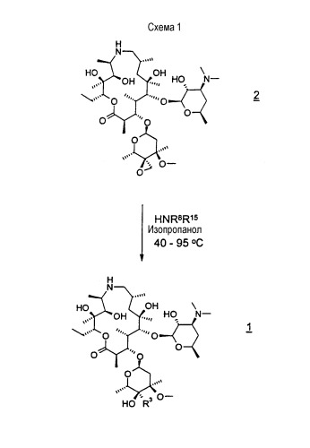 Способ получения 4&quot;-замещенных производных 9-деоксо-9а-аза-9а-гомоэритромицина а (патент 2263117)
