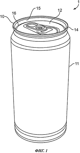 Торцевая крашка банки, изготовленный из заготовки с уменьшенной толщиной (патент 2572770)