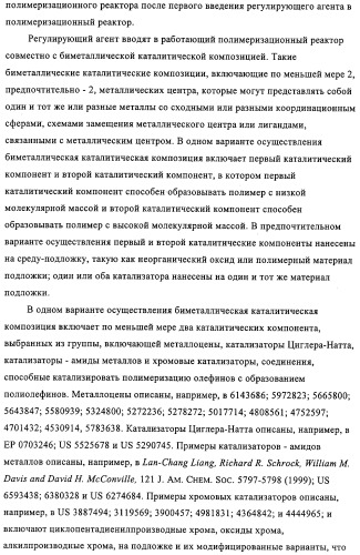 Способ полимеризации и регулирование характеристик полимерной композиции (патент 2332426)