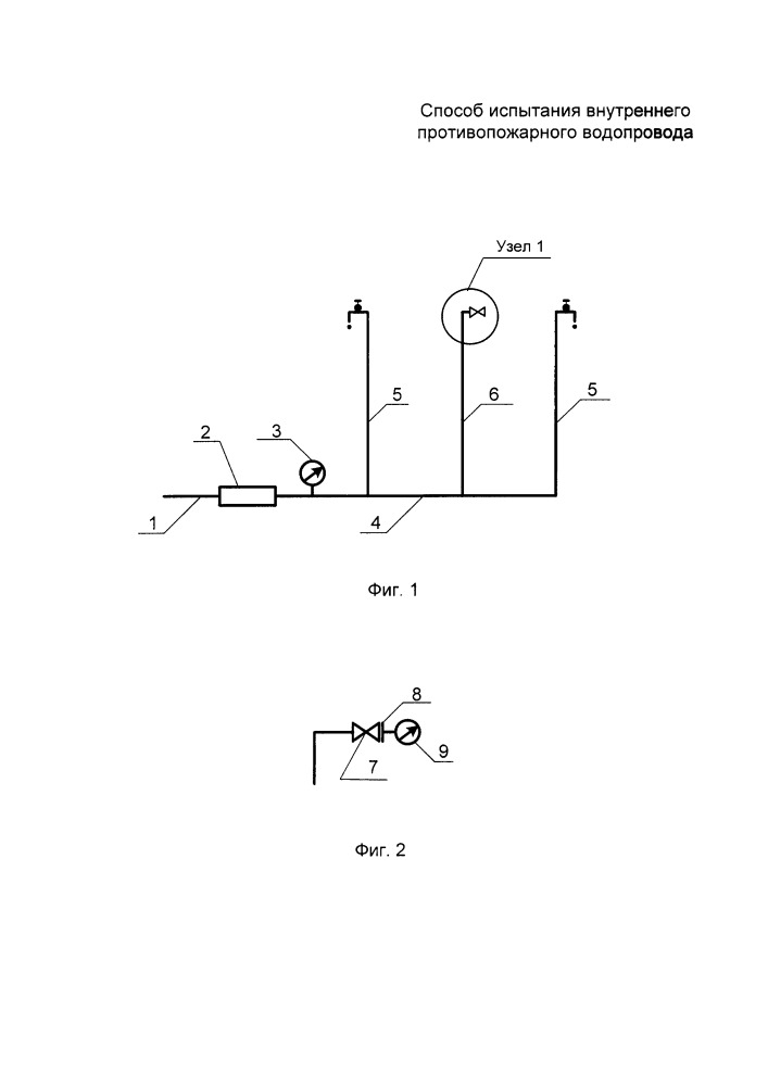 Способ испытания внутреннего противопожарного водопровода (патент 2663605)