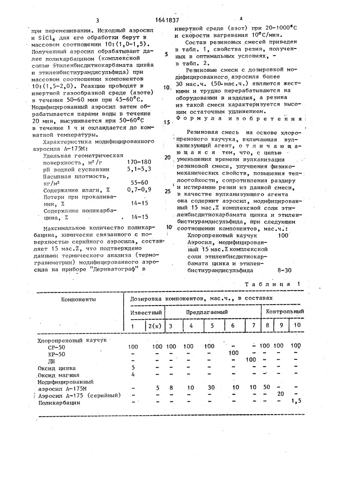 Резиновая смесь (патент 1641837)