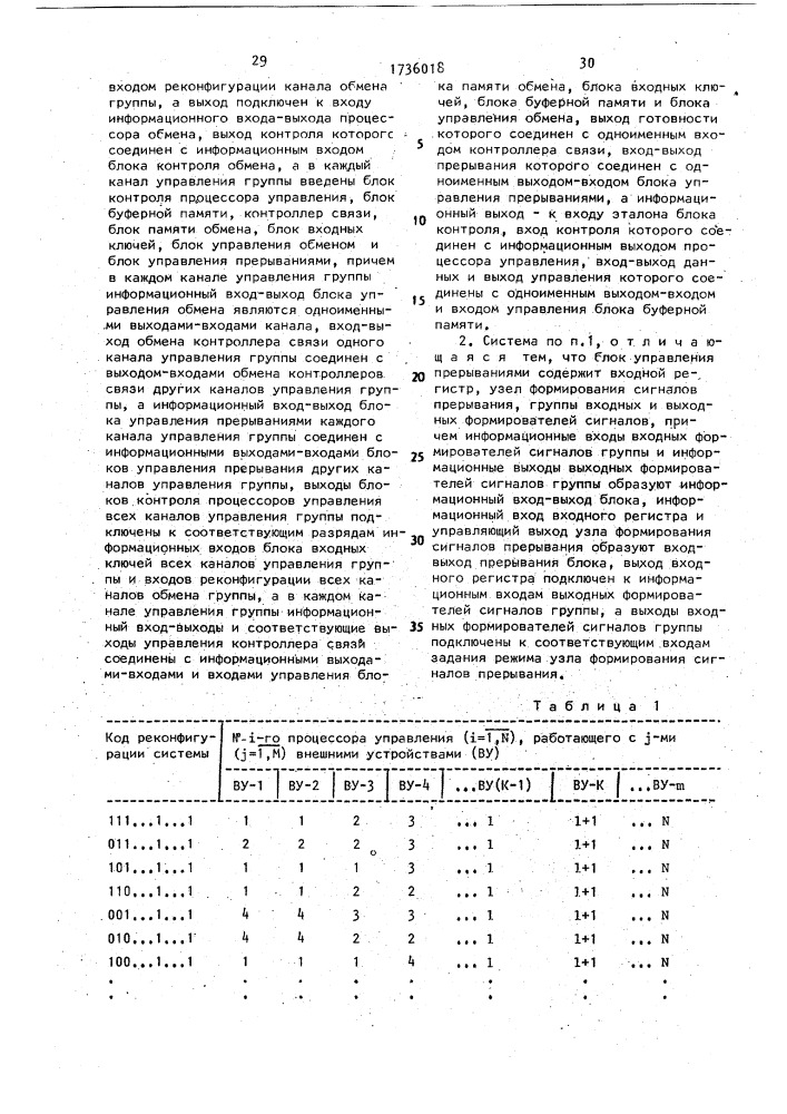 Отказоустойчивая вычислительная система (патент 1736018)