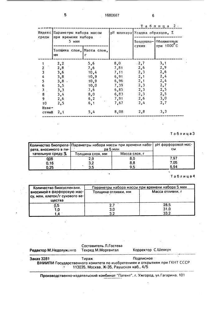 Способ обработки керамической массы (патент 1680667)