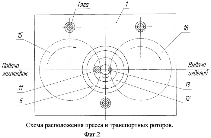 Роторный гидравлический пресс (патент 2464169)