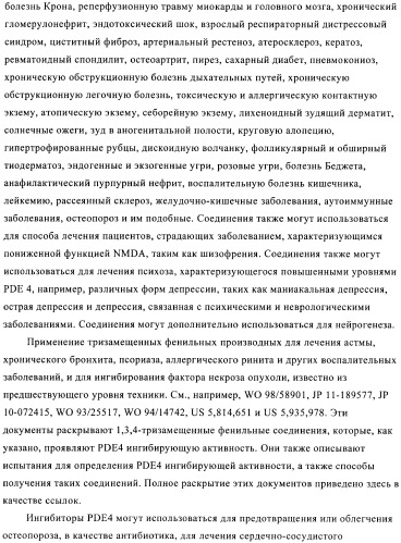 Производные пиразола в качестве ингибиторов фосфодиэстеразы 4 (патент 2379292)