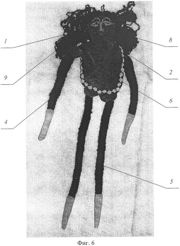 Способ изготовления текстильной куклы (варианты) (патент 2423164)