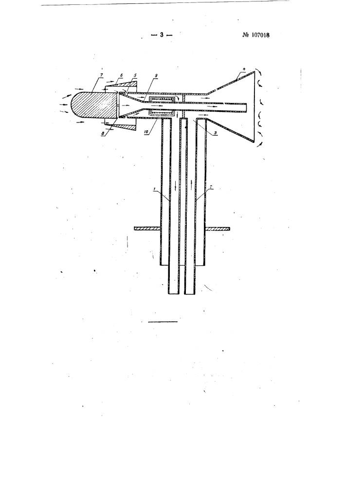 Устройство для подачи воздуха в камеру где установлен датчик самолетного гигрометра или термометра (патент 107018)