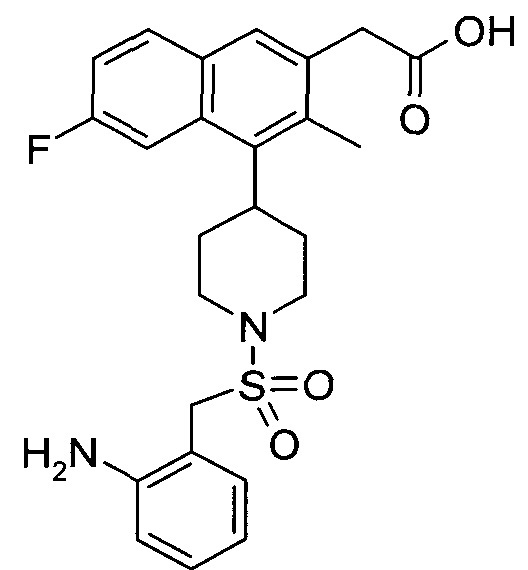 Пиперидинил нафтилуксусные кислоты (патент 2628083)
