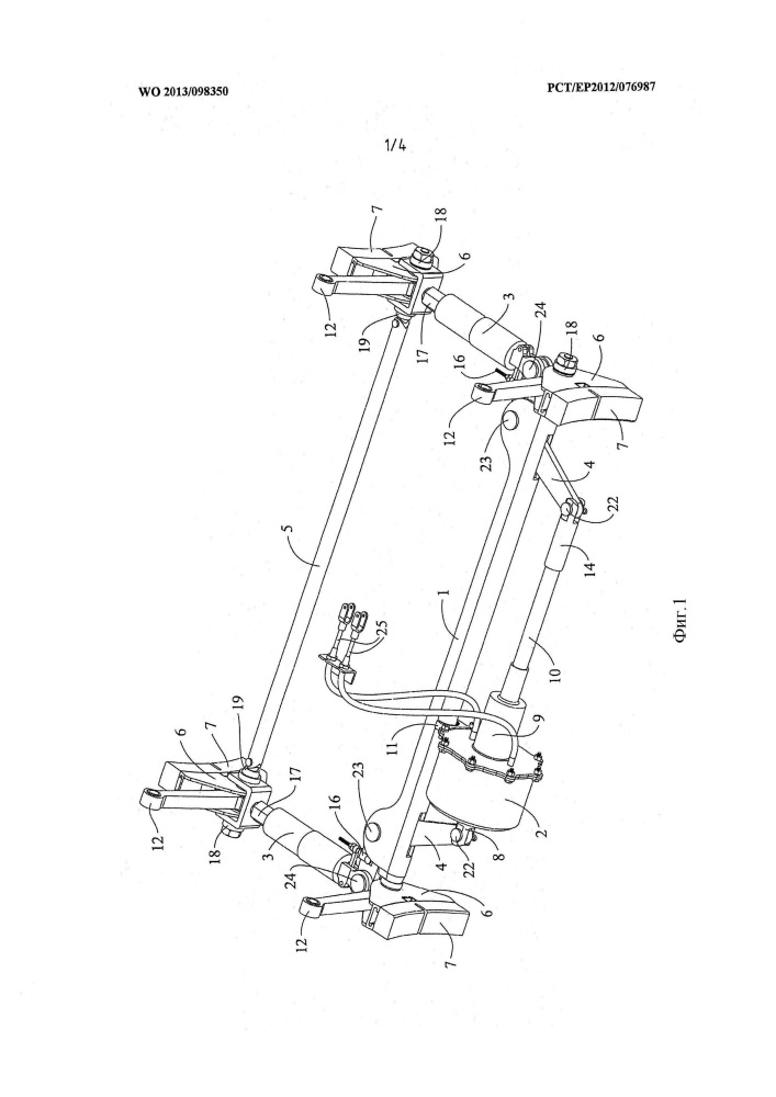 Встроенный тормоз вагонной тележки и компенсатор износа тормозной колодки для использования с этим встроенным тормозом вагонной тележки (патент 2609846)