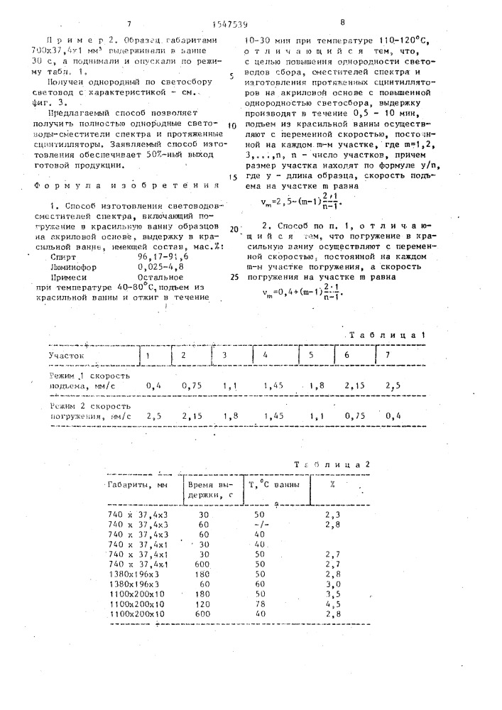 Способ изготовления световодов-сместителей спектра (патент 1547539)