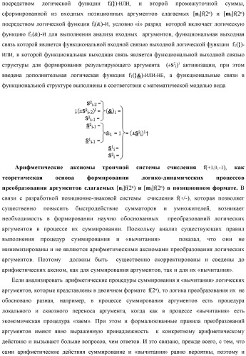 Функциональная структура логико-динамического процесса последовательной сквозной активизации неактивных аргументов &quot;0&quot; второй промежуточной суммы +[s2 i]f(&amp;)-и в сумматоре f( ) при преобразовании позиционных аргументов слагаемых [ni]f(2n) и [mi]f(2n) (варианты) (патент 2450325)