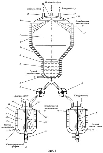 Аппарат для концентрирования фруктовых и овощных пюре (патент 2380910)